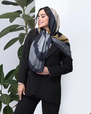روسری نخی ژاکارد دست دوز