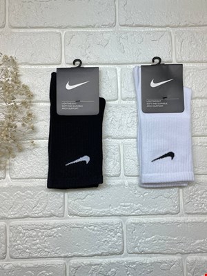 جوراب ساق بلند نایک سفید مشکی