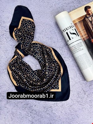 مینی اسکارف تم مشکی طلایی