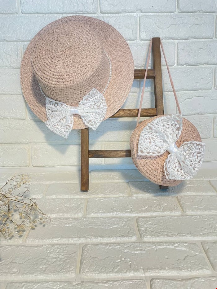 ست کلاه حصیری و کیف 2