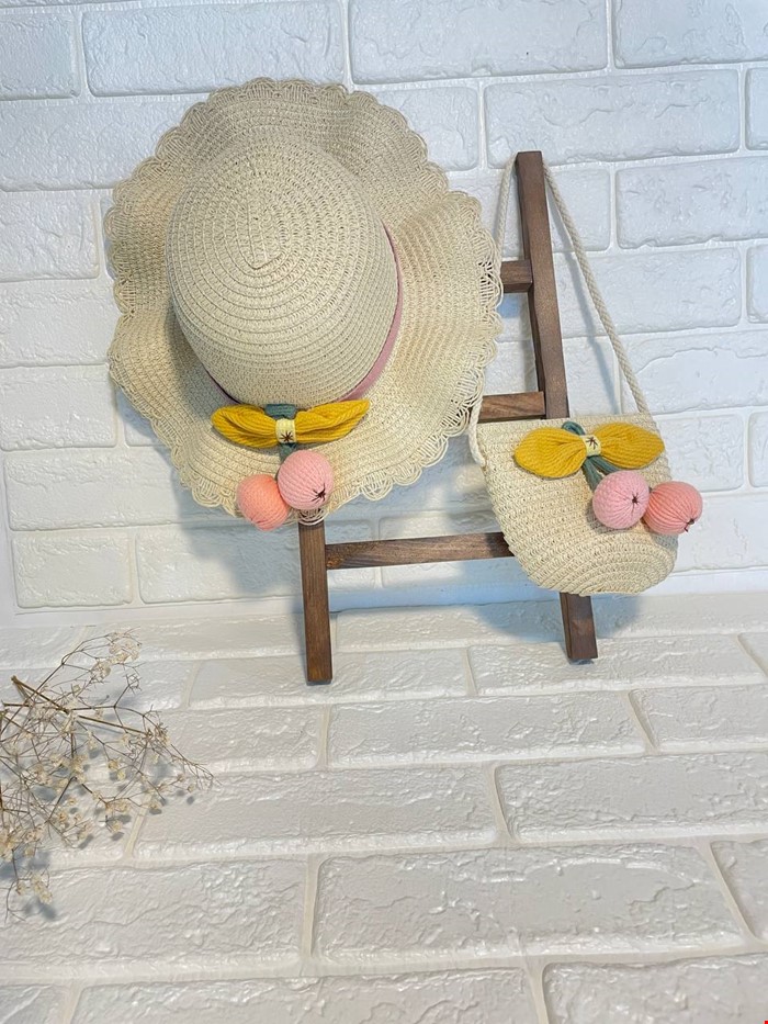 ست کلاه حصیری و کیف 3