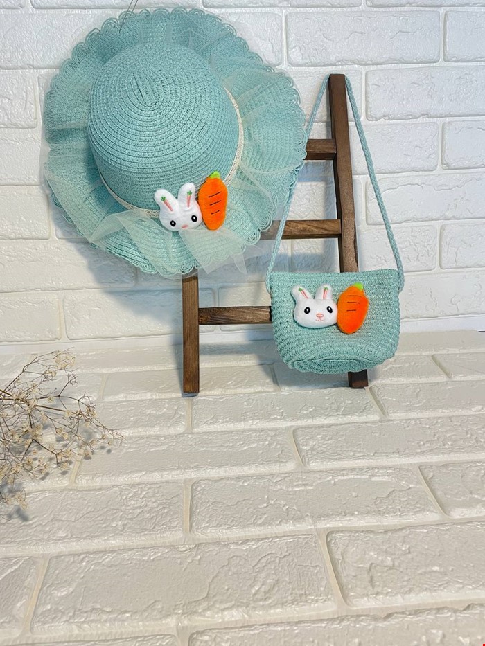 ست کلاه حصیری و کیف 4