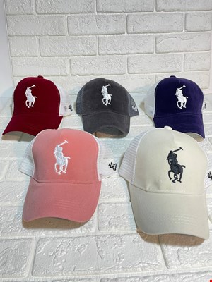 کلاه مخمل پشت توری polo