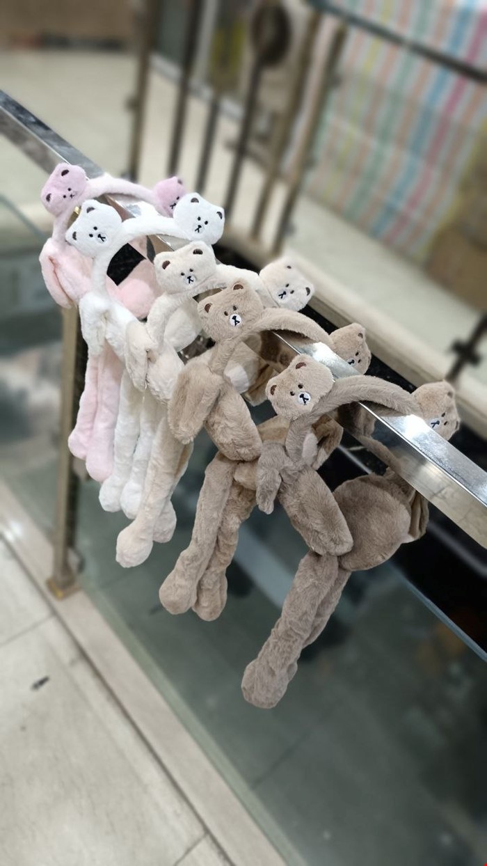 گوشبند پمپی خرسی وارداتی صدا دار