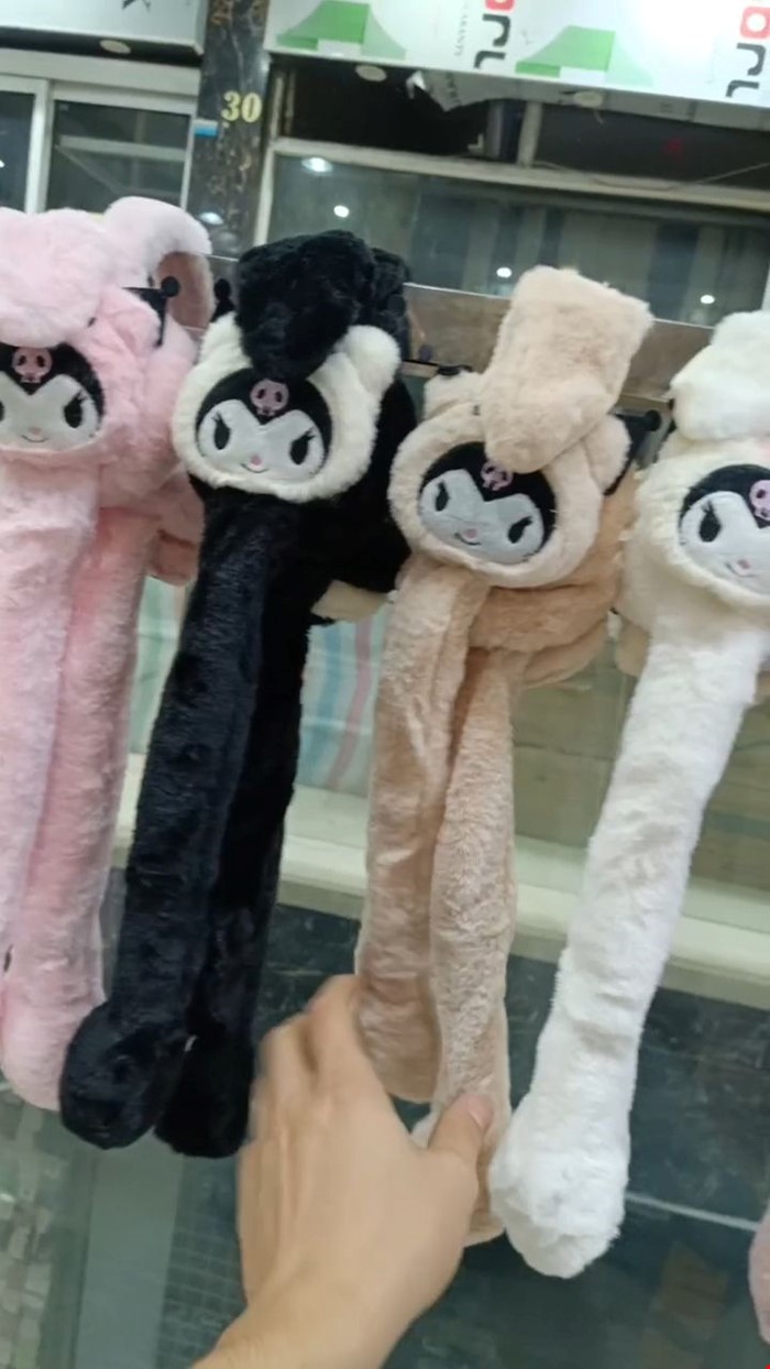 گوشبند پمپی کرومی صدا دار 